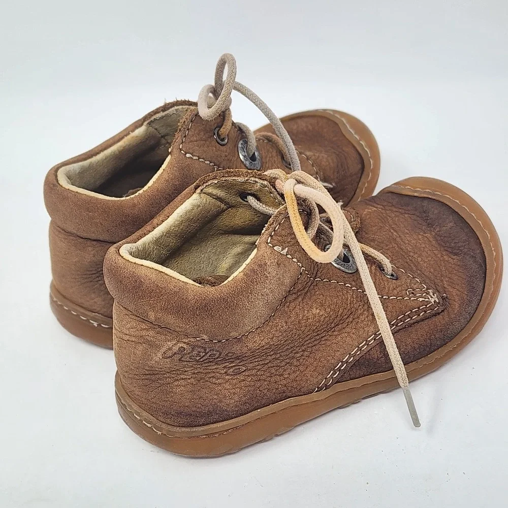 Pepino x Ricosta First Step Trainers Boot Toddler 4T Germany Brown Leather